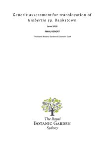 Hibbertia sp Bankstown ReCER Conservation Genomics report.pdf